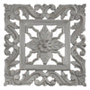 Floral Arabesque Wall Medallion – Gray (16”)